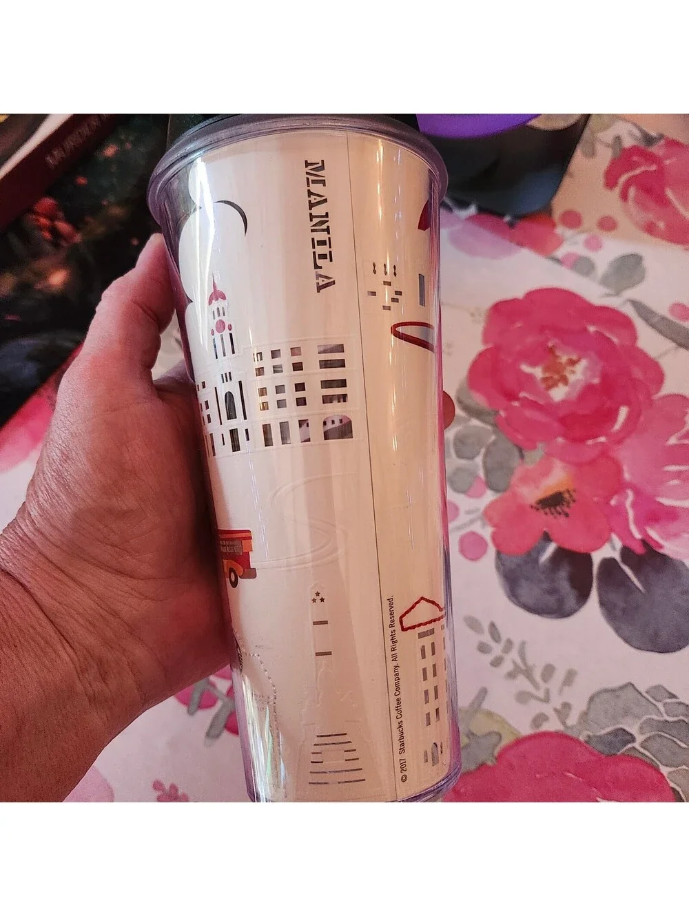 Starbucks Manila Philippines 20 oz Travel Tumbler City Skyline 2017